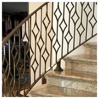 PRIMA Garde-corps intégré en fer forgé, balustrade tout-en-un pour escalier intérieur duplex, garde-corps de sécurité