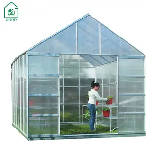 植物成長のための簡単に組み立てられたPC温室ポリカーボネートボード温室