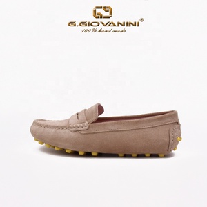 <span class=keywords><strong>Mocassin</strong></span> en <span class=keywords><strong>daim</strong></span> de vachette couleur Gommino chaussures plates légères confortables fond imperméable respirant en cuir véritable printemps - Product Image 2
