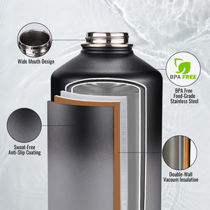 128oz Stainless Steel Vacuum Insulated Water <b>Bottle</b> Double Wall <b>Thermos</b> Hiking Camping Outdoor Travel Cup Minimalist Design - Product Image 5
