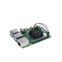 Ventilador Simple o Doble de Aleación de Aluminio de 5V para Raspberry Pi 3B+ 4B, Refrigeración con Almohadilla de Silicona de Alta Conductividad Térmica