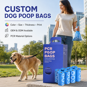 ถุงเก็บอุจจาระสุนัขแบบ OEM ODM คุณภาพสูง เป็นมิตรกับสิ่งแวดล้อม ย่อยสลายได้ ป้องกันการรั่วซึม ควบคุมกลิ่น ผลิตในจีนและเวียดนาม - Product Image 1