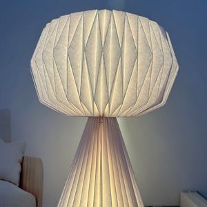 Lampe de table moderne à LED réglable, simple, écologique, flexible, <span class=keywords><strong>abat</strong></span>-<span class=keywords><strong>jour</strong></span> en papier E14 AC, chambre à coucher, bureau, hôtel, café - Product Image 4