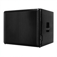 Subwoofer HDL 38-AS actif, simple, 18 pouces, haut-parleur de subwoofer puissant en bois, pour concert, alimenté par un néodyme