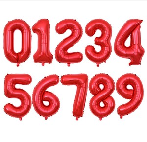 <span class=keywords><strong>Globos</strong></span> de Número Delgados de 16 Pulgadas al por Mayor, <span class=keywords><strong>Globos</strong></span> de Mylar Inflables, <span class=keywords><strong>Globos</strong></span> de Número Dorados, Rojos, Negros y Azules para Decoración de Fiestas - Product Image 4