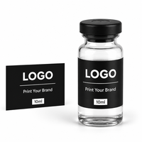 Étiquettes autocollantes en papier adhésif noir mat personnalisées, imperméables, autocollantes, pour flacons en verre de laboratoire de 3 ml, 5 ml, 10 ml