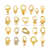 Offre Spéciale 18K Or Massif Personnalisé Fine Jewelry Ensemble D'accessoires Anneau Ouvert Collier Bracelet Fermoirs Fermeture Bijoux Résultats Composants