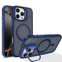 Funda Magnética para Teléfono Móvil con Carga Inalámbrica para iPhone 15 14 Plus 16 E, Acabado Mate, Soporte Invisible para Lentes, Compatible con iPhone 12 Pro Max
