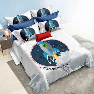 Kids <strong>Football</strong> Print Bedding Set 3D Bedsheet 100% Microfiber Polyester Brushed Bed Sheets Boy Cartoon <strong>Duvet</strong> <strong>Cover</strong> - Product Image 5
