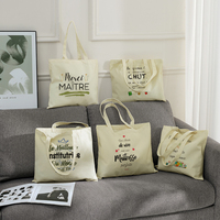 Sac fourre-tout personnalisé en toile avec motif « Merci Maîtresse Cette Année » pour femme, idéal pour les voyages et le shopping