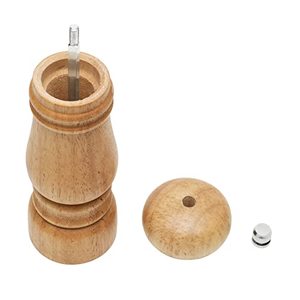 Ensemble moulin à sel et à poivre manuel en bois avec mouvement céramique, écologique, personnalisable avec logo, rechargeable, pour la cuisine domestique - Product Image 5