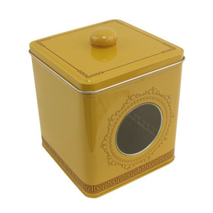 High Quality Italy Europe Food Grade Stackable Cookie Storage Metal Box <b>Christmas</b> <b>Tin</b> Can <b>Biscuit</b> Cookie <b>Tin</b> Box with Window - Product Image 4