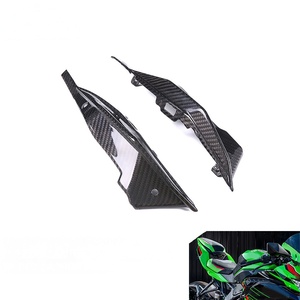 แผงเบาะหลังคาร์บอนไฟเบอร์แห้ง 3K สำหรับ Kawasaki Ninja ZX-4R/4RR ปี 2020+ - Product Image 1