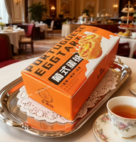 Boîte à tartelettes aux œufs, emballage écologique, boîte d'emballage avec logo personnalisé, boîte d'emballage en carton blanc