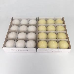 Vente en gros de bougies flottantes 2 "fantaisie décoration de mariage <span class=keywords><strong>ivoire</strong></span> parfum huile fleur d'eau - Product Image 4