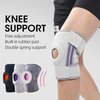 Genouillère de compression professionnelle respirante et réglable pour la gym et la moto