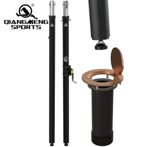 Volleyball Poles Steel Easy To Install Height-adjustable Volleyball Columns Professional In-line Volleyball Net Posts