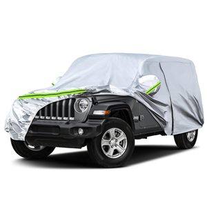 6 Layers Silver All Weather Protection Car Cover Windproof Snow Proof Outdoor Car Cover for <strong>Jeep</strong> <strong>Wrangler</strong> - Product Image 1