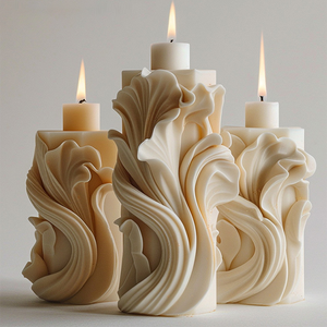 Nouveau design, style européen, moules à bougies en silicone en gros, logo personnalisé, écologiques, sans BPA, aromathérapie, bougies pour la maison - Product Image 4