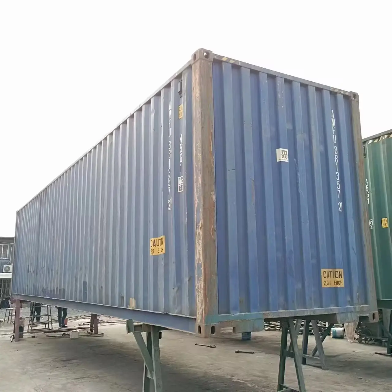 Guangzhou kontainer bekas Van kontainer 40ft untuk Palestina