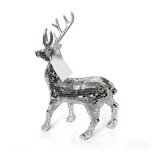 Vente en gros de <span class=keywords><strong>rennes</strong></span> en verre miroir personnalisés pour boule disco, pour Noël, décoration de fête moderne et rétro, ornement festif en vrac - Product Image 3