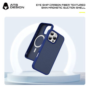 ATB pour iphone 17 Pro Max étui nouveau 2025 magnétique antichoc en Fiber de carbone Texture coque de téléphone - Product Image 3