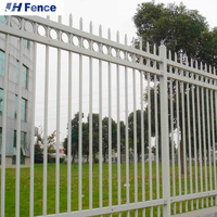 Panneau de clôture en acier forgé thermolaqué, clôture ornementale pour jardin et balcon