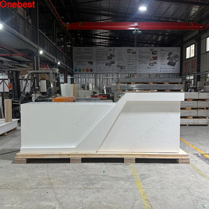 Comptoir <span class=keywords><strong>de</strong></span> bienvenue en pierre <span class=keywords><strong>de</strong></span> bureau d'accueil d'école <span class=keywords><strong>de</strong></span> Surface solide <span class=keywords><strong>de</strong></span> Corian blanc brillant <span class=keywords><strong>de</strong></span> qualité supérieure à vendre - Product Image 5