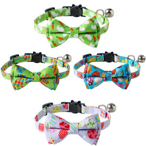Tanpopo, venta al por mayor, <span class=keywords><strong>Collar</strong></span> para gatos, moda de lujo, seguridad, <span class=keywords><strong>Breakaway</strong></span>, pequeño conejito, huevo, pajarita de Pascua, <span class=keywords><strong>Collar</strong></span> con campana - Product Image 1