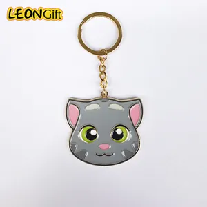 Customization Pvc Dog Keychain Cat Butt Key Chain Pvc 2D 3D Soft Keyring