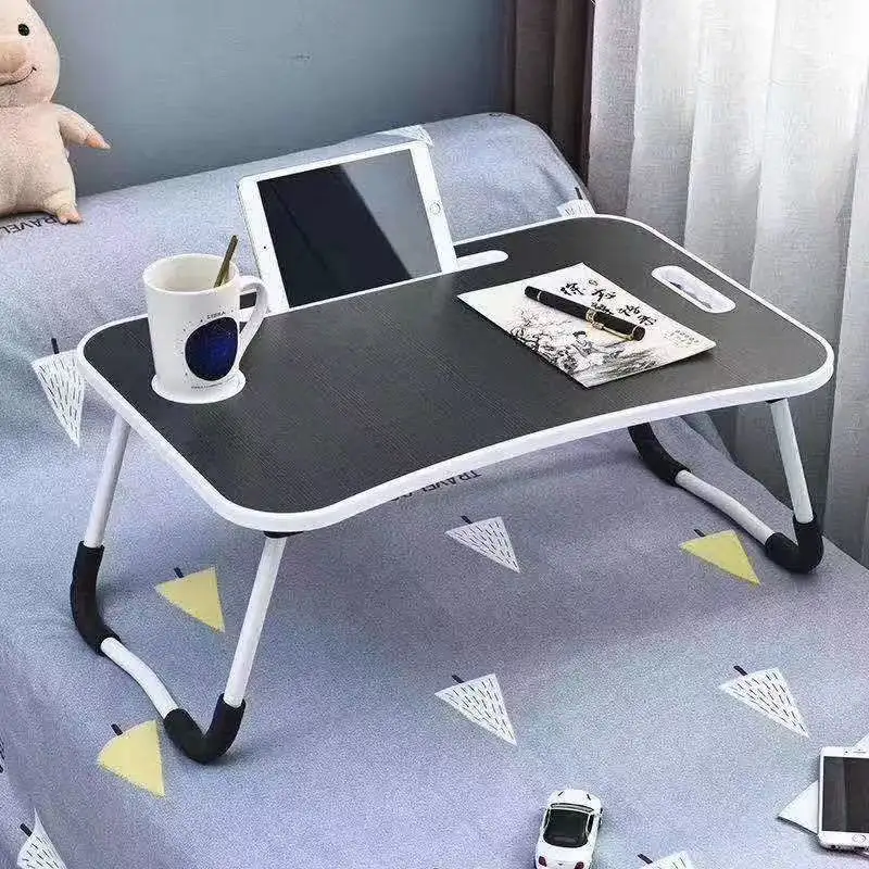 Mesa dobrável para computador em cama, feita sob medida, para pessoas solteiras, que trabalham na cama, para quarto e sala de estar, feita de madeira