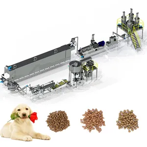 Nouvelle condition lyophilisée Machine d'automatisation d'aliments pour animaux de compagnie snack faisant des machines pour chien de compagnie pour l'usine de fabrication