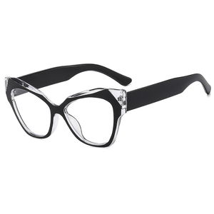 Occhiali da donna alla moda <span class=keywords><strong>con</strong></span> <span class=keywords><strong>lenti</strong></span> <span class=keywords><strong>filtro</strong></span> luce <span class=keywords><strong>blu</strong></span> poligono occhio di gatto Beige bianco Pc 2025 - Product Image 3