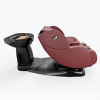 Lit de massage rotatif électrique intégré pour shampoing, fauteuil de lavage pour salon de coiffure et institut de beauté