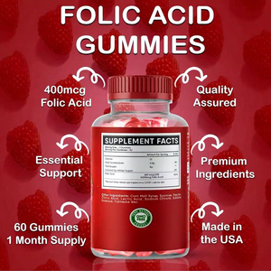 วิตามินรวมสำหรับสตรีมี<span class=keywords><strong>ครรภ์</strong></span> รสผลไม้  400mcg กรดโฟลิก  แบบเยลลี่  ช่วยเสริมการเจริญเติบโตและ<span class=keywords><strong>พัฒนาการ</strong></span><span class=keywords><strong>ของ</strong></span><span class=keywords><strong>ทารก</strong></span> สำหรับผู้หญิง  60 เม็ด - Product Image 1