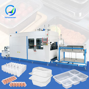 Machine de thermoformage sous vide pour vaisselle en PVC OCEAN, machine de fabrication de bols en plastique PLA, machine de fabrication de plateaux à semis en plastique - Product Image 1