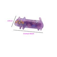 Nouveau design de pince à cheveux chat de haute qualité Fixation forte pinces à cheveux en acétate de cellulose pince à cheveux pour dames vente en gros