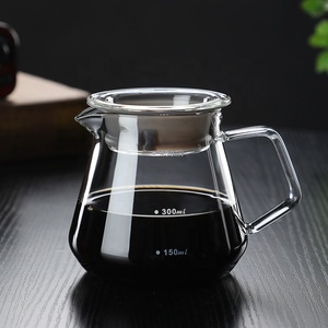 <span class=keywords><strong>Cafetera</strong></span> 2024 de vidrio de borosilicato alto, <span class=keywords><strong>cafetera</strong></span> hecha a mano, olla Mocha con tapa de vidrio, embudo de filtro de Base de madera - Product Image 5
