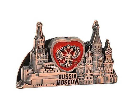 Rusia Moskow zinc alloy diminyaki bisnis pemegang kartu ornamen timbul Pemegang Kartu Bisnis