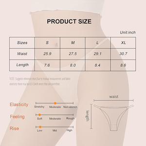 Premium Everyday Invisible Panties <strong>Women's</strong> Seamless Thong Underwear <strong>Women</strong> Low Rise Soft Stretch G-<strong>string</strong> Thong Custom - Product Image 2