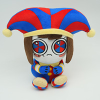Juguete de Peluche del Payaso Pomni de The Amazing Digital Circus, con Buena Impresión y Bordado, para Fanáticos de la Animación, Venta al Por Mayor