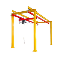Mini-grue suspendue à poutre simple pour charges légères, 3 tonnes, motorisée, commande au sol et à distance, triphasée 380V, pour usine