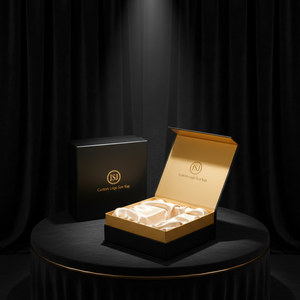 Custom Logo Size Eco-Friendly High-End Wigs Packaging <b>Box</b> Silk Satin Spot UV Luxury Rigid Magnetic Closure Business Boxes - Product Image 5
