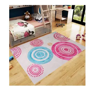 柔软舒适的儿童房区域地毯甜美女孩房间地毯