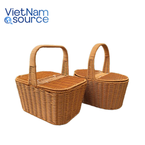ตะกร้าหวายวัสดุหวายสำหรับตกแต่งตะกร้าปิกนิกงานหัตถกรรมจากเวียดนาม - Product Image 1