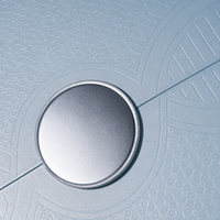   Boîte cadeau écologique bleu ciel à double porte avec logo personnalisé, emballage de capsules nutritionnelles de qualité supérieure, vitamines et protéines