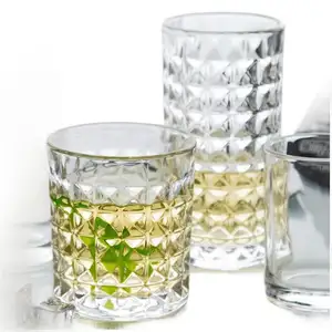 Glass Cup Juice Luxury Set Coffe Wedding Bulk Clearance Wholesale Hot Sale Good Quality Unique Frosted Glass Cup With Bamboo Top