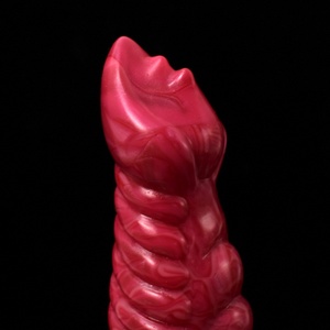 NNSX-5026 Hellfire Color Penis Skin-friendly and Comfortable Rubber Penis for Female Faak <b>Dildo</b> - Product Image 4