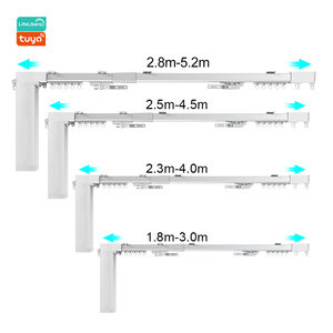 Rail de rideau en aluminium extensible robuste pour plafond, pliage en S, pliage ondulé pour rideaux motorisés, projets hôteliers, OEM ODM - Product Image 2
