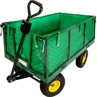 Chariot extérieur robuste grand 4 roues jardin benne chariot à main brouette camion roulant outil chariot remorque TC1840A